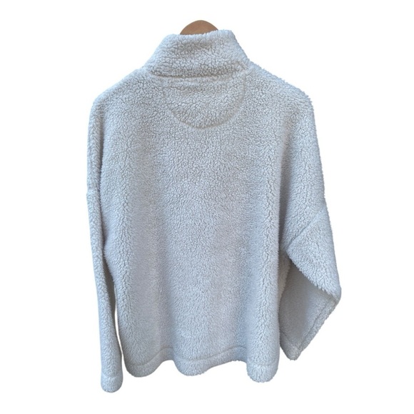 Aerie Women’s 1/3 Snap On Buttons MockNeck Fuzzy Sweater I Size: XL - Picture 5 of 7